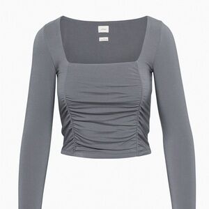 Aritzia Grey Lydia Top